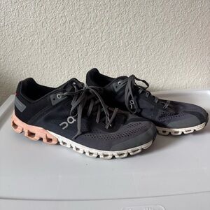 On Running Women's Sneakers in Black and Peach